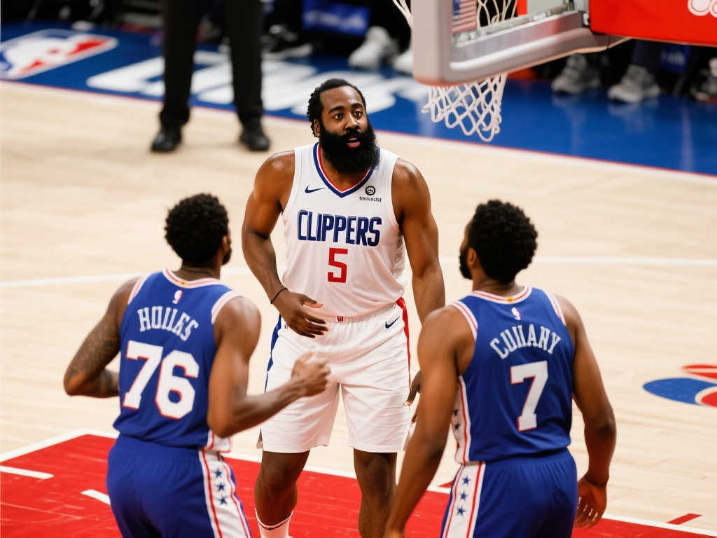 费城球迷转而支持对手，哈登带领快艇强势五连胜