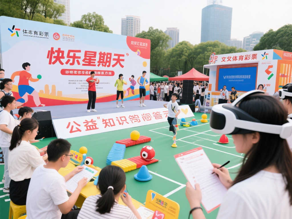 体彩“快乐星期天”推广活动走进商圈